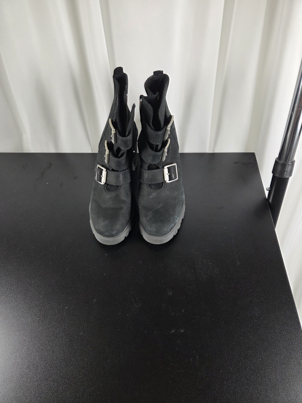 Timberland Black Kids Buckle Ankle Boots